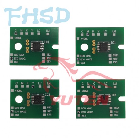 Chips ECO MAX2/MAXX for Roland printers 1 set CMYK